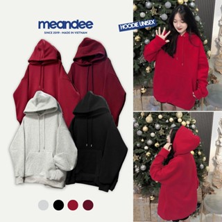  Áo Hoodie local brand Meandee Hoodie Chui nam nữ form rộng nỉ bông dày dặn màu xám tiêu trơn basic - HDTR1 