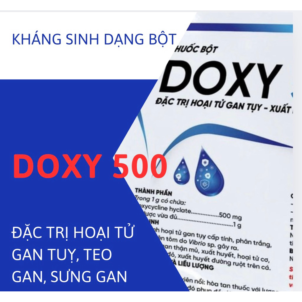 Kháng sinh DOXY 500 ( gói 500g) - Công Ty Thiên Quân