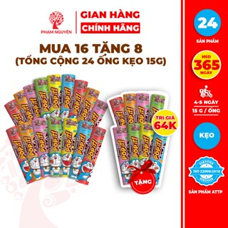 [MUA 16 TẶNG 8] Tổng cộng 24 ỔNG Kẹo socola sữa Popit Doreamon Ống 15g | Socola | Đồ ăn vặt