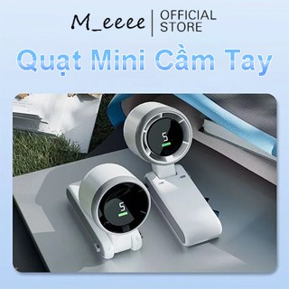 【HOT Quạt Mini Cầm Tay -Thời trang mùa hè không thể thiếu - Gấp Gọn 180° - Màn Hình LED Số - Quạt Sạc USB Siêu Mát