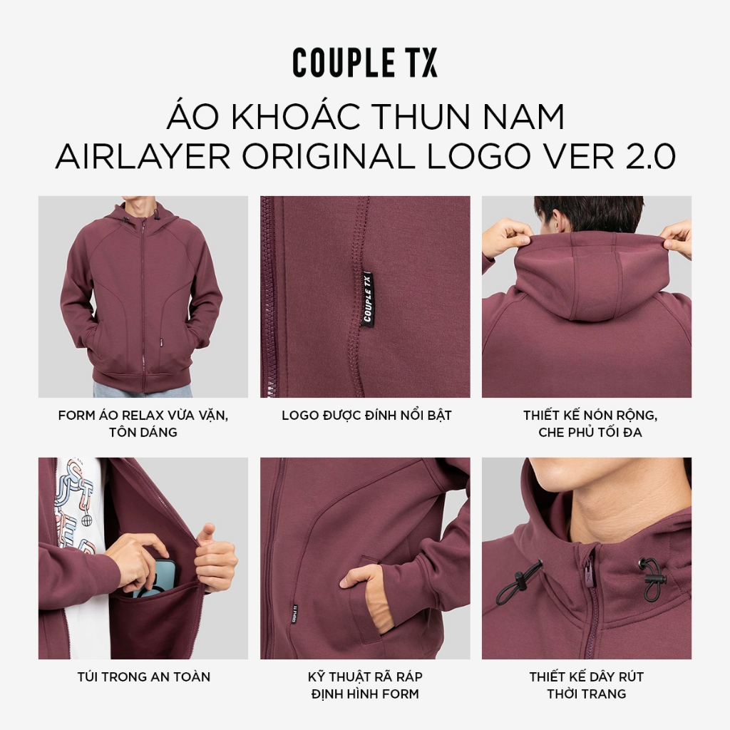 [MỚI VỀ] Áo Khoác Chống Nắng Nam Couple TX Airlayer Thun Double Face Ver 2.0 Raglan Form Relax MOK 1066 | BigBuy360 - bigbuy360.vn