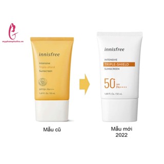Kem chống nắng innisfree Hộp Vàng, Hồng 50ml Lâu Trôi, Làm Sáng Da