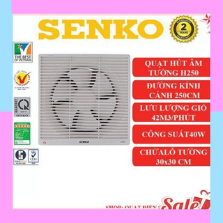 Quạt hút âm tường thông gió 2 chiều senko h100, h150, h200, h250- hàng chính hãng bh 24 tháng.