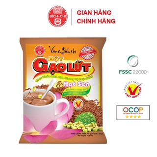 Bột gạo lứt hạt sen Có đường & Không đường Bích Chi - Thơm ngon, dinh dưỡng
