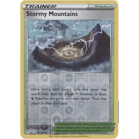 [Thẻ bài Pokemon TCG] Stormy Mountains - 161/203 - Uncommon Reverse Holo