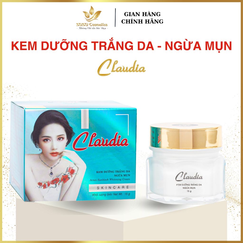 Kem Dưỡng trắng da, Ngừa mụn Claudia