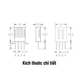 Cảm Biến Nhiệt Độ -Độ Độ Ẩm DHT11