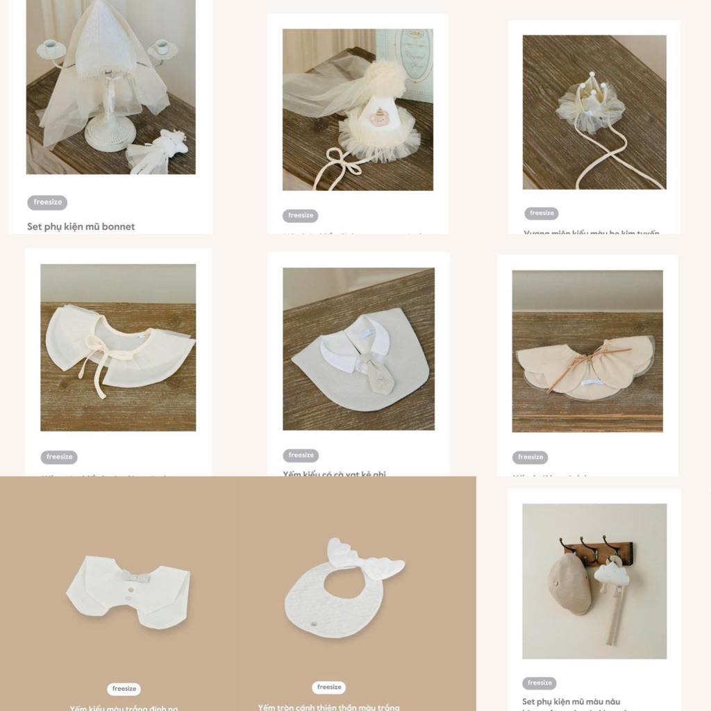 NOUS PARTY 2025 PHỤ KIỆN cho bé sơ sinh đi chơi đi tiệc phù hợp cho bé 0 đến 6 tháng