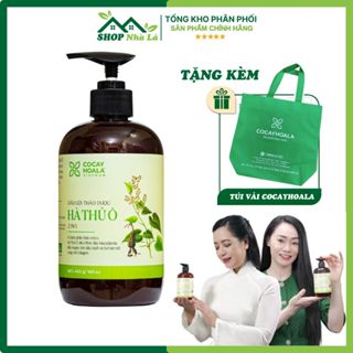 Dầu gội thảo dược hà thủ ô 2in1 cỏ cây hoa lá chai 300g và 450g, hỗ trợ mọc tóc, dưỡng tóc đen mượt