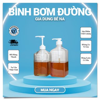 Bình đựng siro bằng nhựa hoặc thủy tinh có vòi pump định lượng 10ml 1 lần bơm
