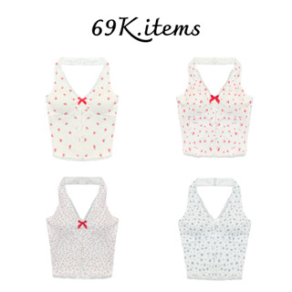 [69k.items] Áo croptop nữ ba lỗ cổ yếm hở lưng sẵn mút lót viền ren đính nút ngọc