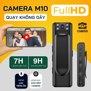 Camera Mini M10 Không Dây, Siêu Nhỏ Full HD 1080P, Khung Hình 30FPS - Máy Quay Phim Kẹp Áo Tiện Lợi Không Dây