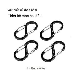 Bộ 4 Móc Khóa Số 8 Black Dog BD-ZPPJ003 Móc Khóa Đa Năng Số 8