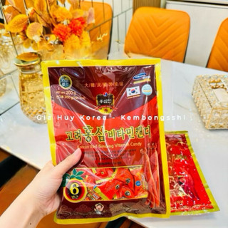 Kẹo Hồng Sâm Cứng Hàn Quốc 200gr [8818]