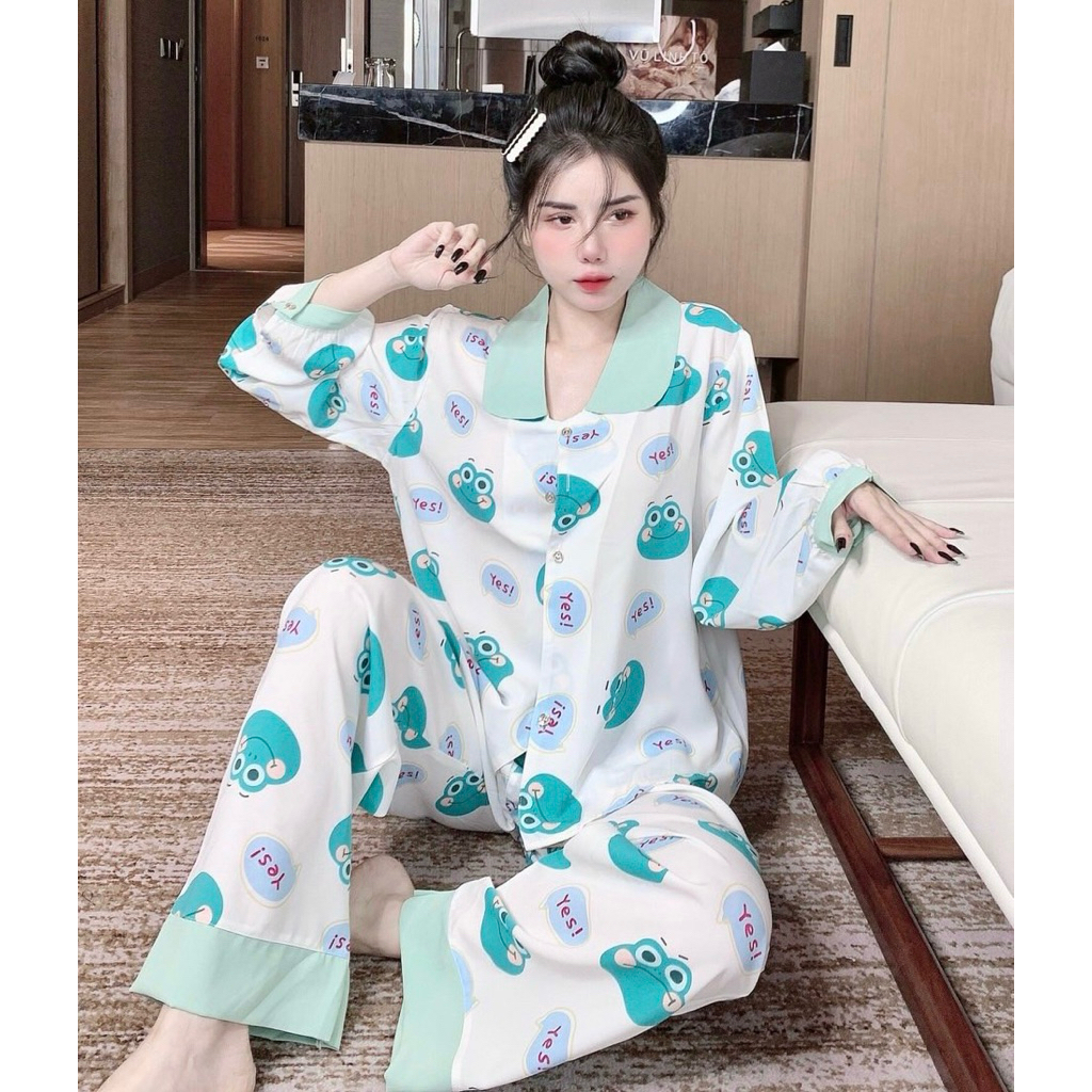 Đồ Bộ Lụa Bigsize Tiểu Thư Cao Cấp - Bộ Mặc Nhà Xinh, Đồ Bộ Cao Cấp