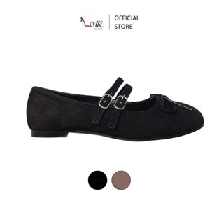 LOVIIECORNER - GIÀY BÚP BÊ NỮ PHỐI NƠ XINH - GIÀY LƯỜI NỮ THỜI TRANG CÁ TÍNH - BÚP BÊ LOLITA DA - B250505