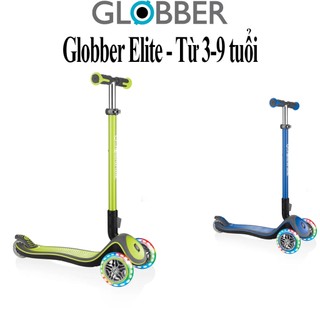 Xe Scooter 3 bánh Globber Elite Deluxe Lights Solid Desk Anodized Tbar