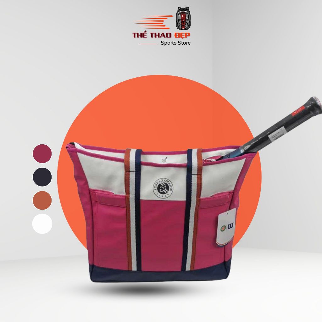 Túi Roland Garros Women's Tote Pink/ White