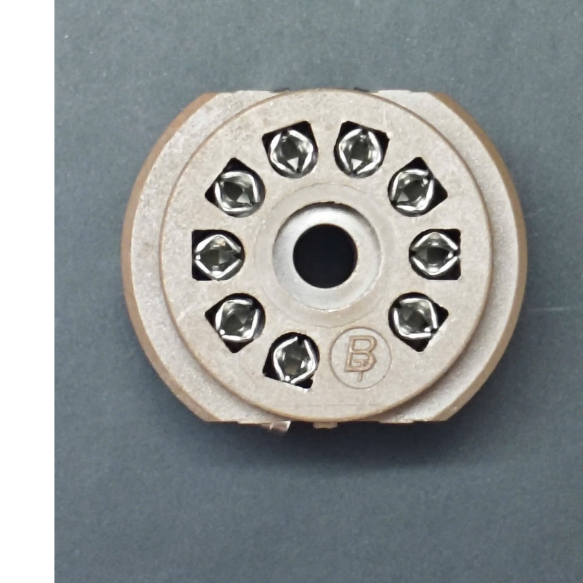 D10 Đế đèn 9 chân BELTON VT9-PT gắn PCB dùng cho đèn 12AX7 6DJ8 EL84 (01 cái)
