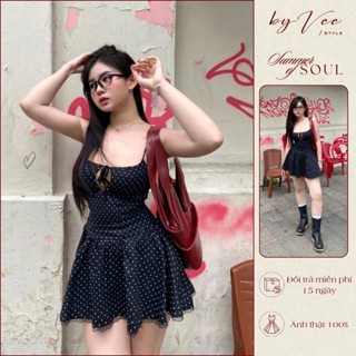 Đầm kaki bi đen Ratih Dress