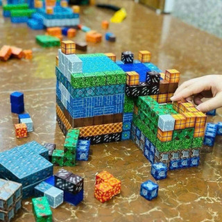  Đồ Chơi Minecraft Khối Nam Châm Từ Tính Block Minecraft Nam Châm Đồ Chơi Xây Dựng Cho Bé 