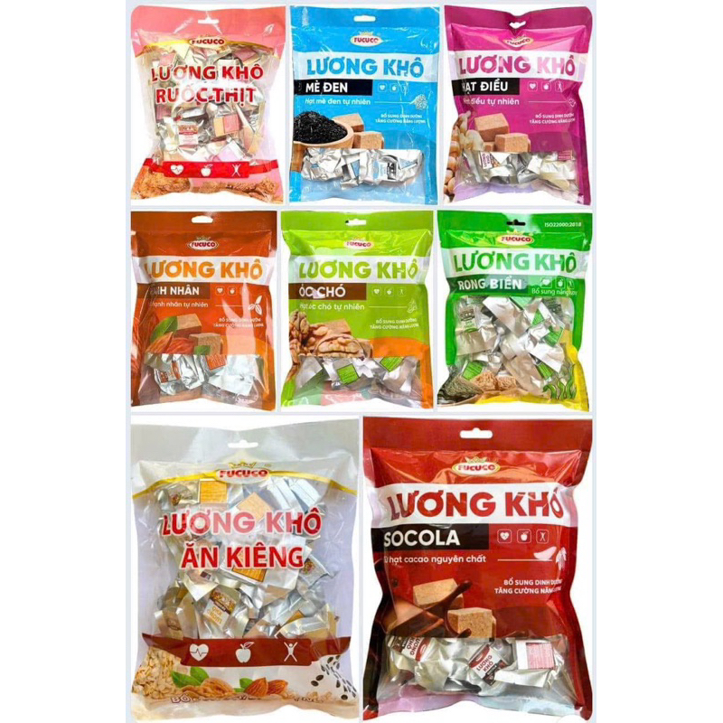 Gói 370 lương khô fucuco đồ ăn vặt