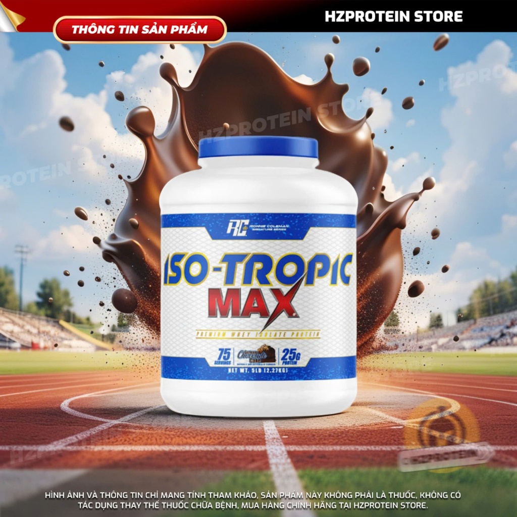 RC ISO TROPIC MAX 5LBS – Whey Protein Isolate Tinh Khiết 100%