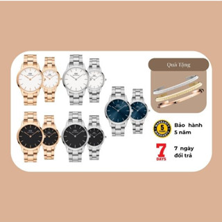 (Tặng Vòng Tay) Đồng Hồ Đôi DW-Đồng Hồ Daniel Wellington Iconic Link Nam Nữ Bảo Hành 5 Năm