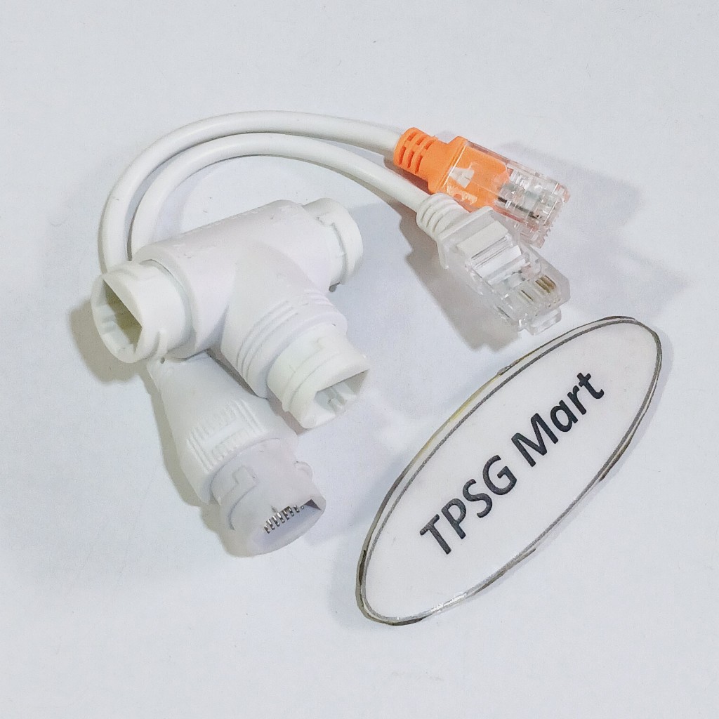 Cáp chia POE 1 ra 2 / Đầu cáp Mạng Lan Rj45 1 ra 2 dài 25Cm (1 In to 2 Out / Chuẩn lan 10/100Mbps)