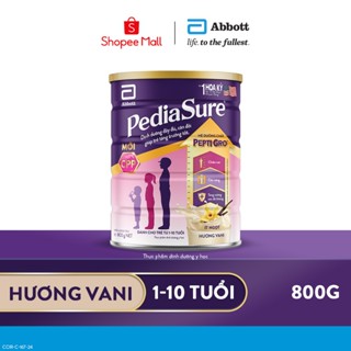  Sữa bột Pediasure 800g hương vani ít ngọt 