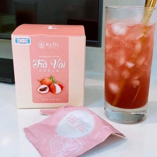 Trà vải adela giảm cân chính hãng Kelly detox cam kết 100% (bonus trà táo xanh)