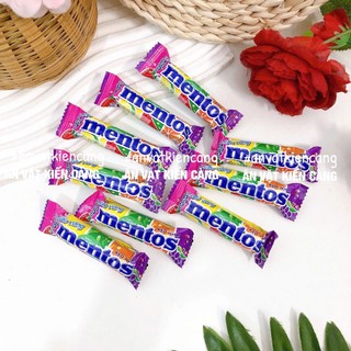 [10 CHIẾC] Kẹo Mentos Vị Trái Cây (thỏi 5viên), kẹo nhai trái cây, đồ ăn vặt