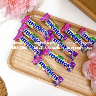 [10 CHIẾC] Kẹo Mentos Vị Trái Cây (thỏi 5viên), kẹo nhai trái cây, đồ ăn vặt