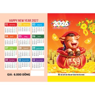 Lịch Túi Năm 2026 Bính Ngọ
