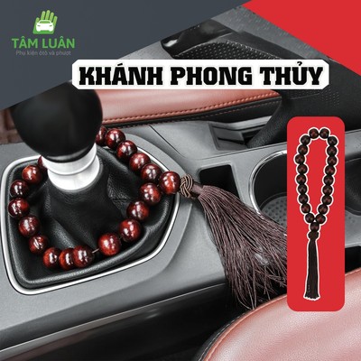 Trang trí ô tô, khánh treo xe ô tô, dây treo decor ô tô,  tràng hạt gỗ - Phụ kiện oto Tâm Luân