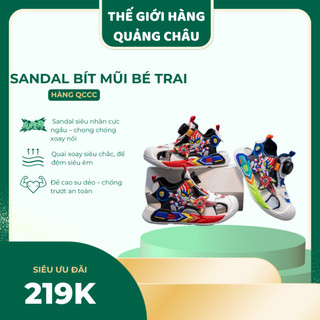  Dép rọ sandal bé trai Sandal kiểu bít mũi thể thao phong cách thời trang cho bé trai  D11  