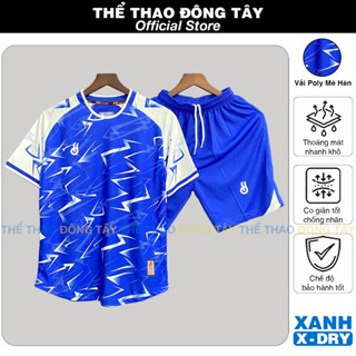 Bộ Quần Áo Bóng Đá Không Logo Thiết Kế HD Legends Xanh Bích Vải Thun Mè Hàn X-Dry Cao Cấp Thoáng Mát Thể Thao Đông Tây