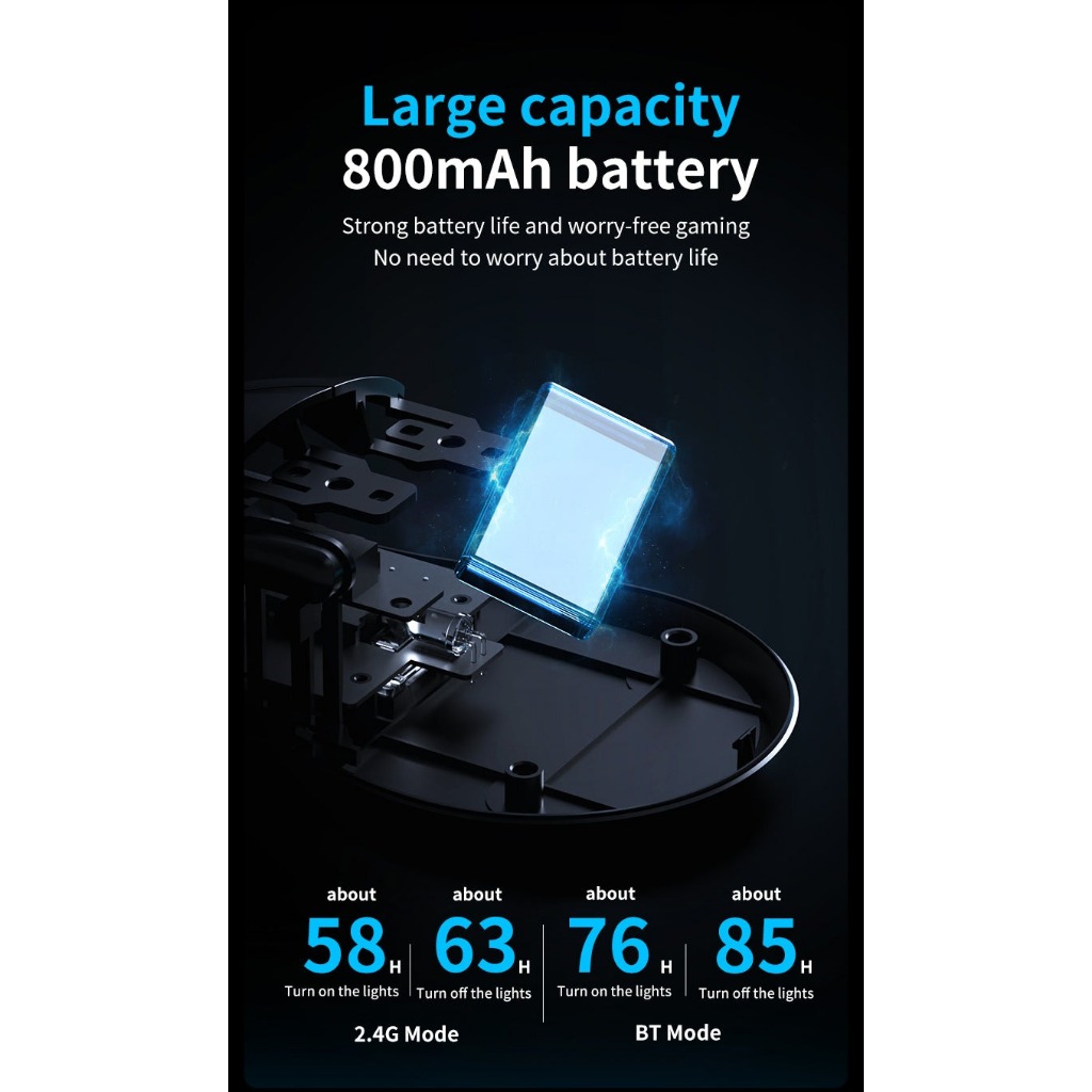 AJAZZ Chuột Gaming Không Dây AJ179 V2 MAX - 3 Mode Kết Nối - PAW3311 - 1000Hz - 12000 DPI -  App tùy chỉnh | BigBuy360 - bigbuy360.vn