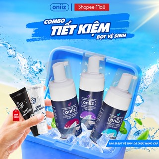 Combo Siêu Tiết Kiệm Bọt vệ sinh nam giới Oniiz, Dung dịch nam tạo bọt 100ml - Quà tặng sữa rửa mặt 100ml