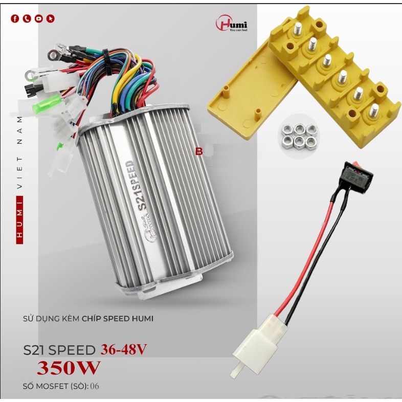 IC ĐIỀU TỐC SPEED 350W 36–48V – THAY THẾ CHO XE ĐIỆN