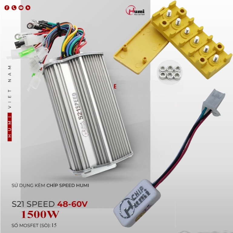 IC ĐIỀU TỐC SPEED 1500W 48–60V – THAY THẾ CHO XE ĐIỆN