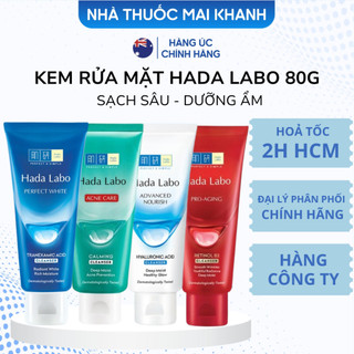  Kem Rửa Mặt Hada Labo Hỗ Trợ Giúp Da Sạch Sâu Dưỡng Ẩm 80g 