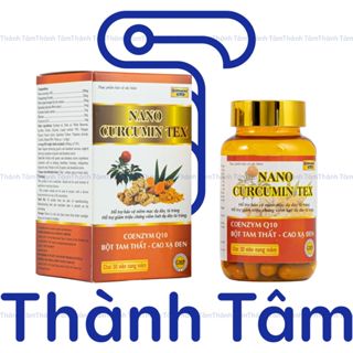 (Chai) Viên uống NGHỆ NANO CURCUMIN TEX 30V giảm viêm loét dạ dày tá tràng, đầy hơi, khó tiêu
