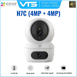 Camera Wifi 2 Mắt EZVIZ H7C Dual (4MP + 4MP), Đàm Thoại 2 Chiều, Xoay Đa Góc, Quan Sát Rộng - VTS