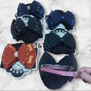 Kẹp tóc nơ có lưới chụp tóc (Kẹp Lớn 9.5cm)