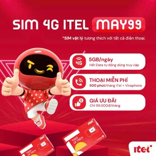 Sim ITEL VINAPHONE 4G [Miễn phí tháng đầu] 120G mỗi tháng, sim Vinaphone, gọi Vinaphone miễn phí