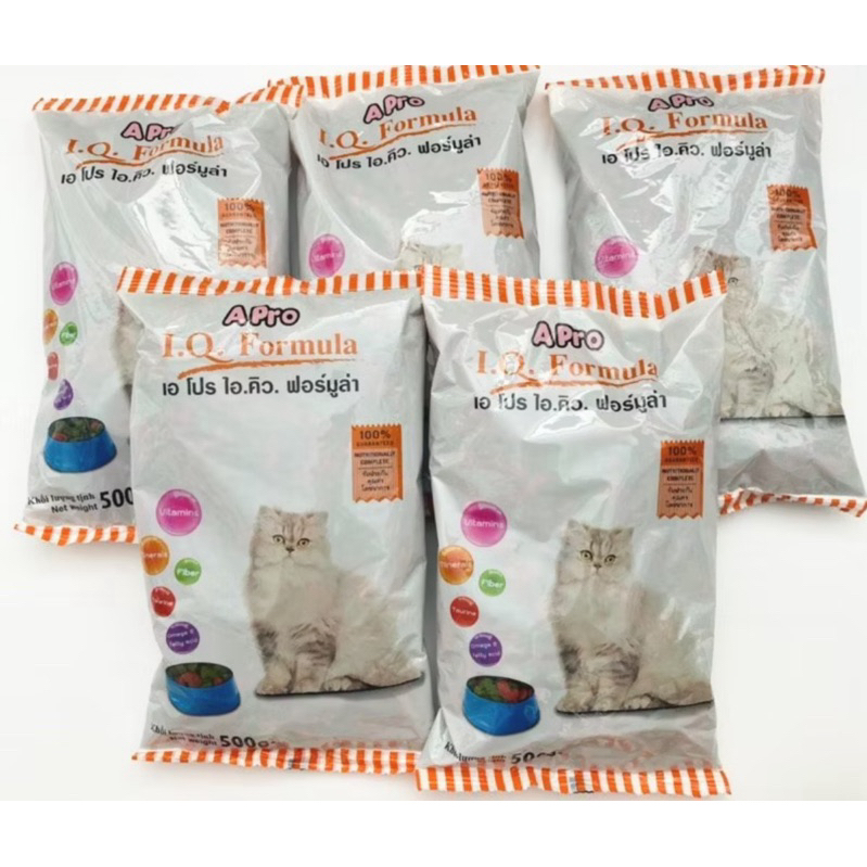 [Combo 5 gói] Thức ăn dành cho mèo APRO IQ 500g x5 gói- hạt Apro iq cho mèo-Olala pet