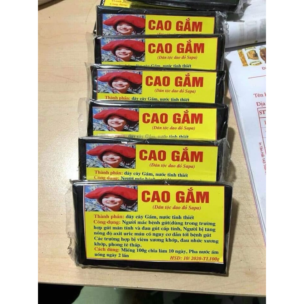 Cao Gắm chữa bệnh Gút cực kì hiệu quả 100gr /1 miếng của dân tộc Dao đỏ
