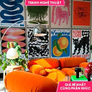   Tranh + khung  Touch At Own Risk,Tranh typography lạ mắt | Tranh Nghệ Thuật Decor Treo Tường 