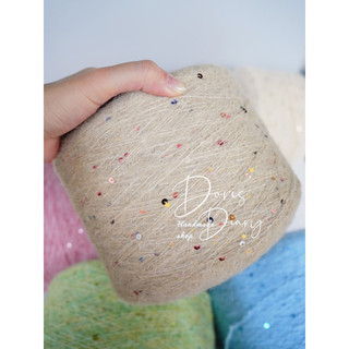 [100gr/ 500gr] Len wool kim sa hạt to